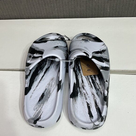 Quiksilver Mens Size 7 Monochrome Slide Sandals - Picture 4 of 7